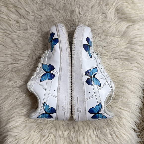 Nike Air Force 1 Low Blue Butterfly‎ Fun
Custom Shoes Women’s Size 6 - Picture 2 of 11
